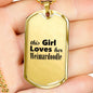 Weimardoodle - 18k Gold Finished Luxury Dog Tag Necklace