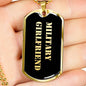 Military Girlfriend v2 - 18k Gold Finished Luxury Dog Tag Necklace
