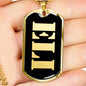 Eli v2 - 18k Gold Finished Luxury Dog Tag Necklace
