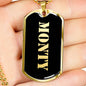 Monty v2 - 18k Gold Finished Luxury Dog Tag Necklace