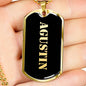 Agustin v2 - 18k Gold Finished Luxury Dog Tag Necklace