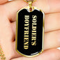 Soldier's Boyfriend v2 - 18k Gold Finished Luxury Dog Tag Necklace