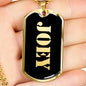 Joey v2 - 18k Gold Finished Luxury Dog Tag Necklace