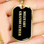 Military Grandfather v2 - 18k Gold Finished Luxury Dog Tag Necklace