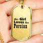 Persian - 18k Gold Finished Luxury Dog Tag Necklace
