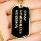 Coast Guardsman's Grandson v2 - 18k Gold Finished Luxury Dog Tag Necklace
