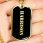 Harrison v2 - 18k Gold Finished Luxury Dog Tag Necklace