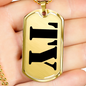 Ty - 18k Gold Finished Luxury Dog Tag Necklace