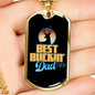 Best Buckin' Dad Ever - 18k Gold Finished Luxury Dog Tag Necklace