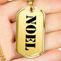 Noel - 18k Gold Finished Luxury Dog Tag Necklace