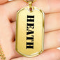 Heath - 18k Gold Finished Luxury Dog Tag Necklace