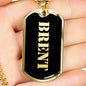 Brent v2 - 18k Gold Finished Luxury Dog Tag Necklace