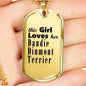 Dandie Dinmont Terrier - 18k Gold Finished Luxury Dog Tag Necklace