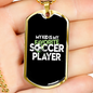 Soccer Dad - 18k Gold Finished Luxury Dog Tag Necklace