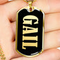 Gail v02 - 18k Gold Finished Luxury Dog Tag Necklace
