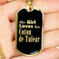 Coton de Tulear v2 - 18k Gold Finished Luxury Dog Tag Necklace
