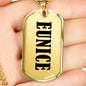 Eunice v01 - 18k Gold Finished Luxury Dog Tag Necklace