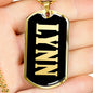 Lynn v02 - 18k Gold Finished Luxury Dog Tag Necklace