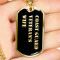 Coast Guard Veteran's Wife v2 - 18k Gold Finished Luxury Dog Tag Necklace