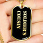 Soldier's Cousin v2 - 18k Gold Finished Luxury Dog Tag Necklace