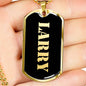 Larry v2 - 18k Gold Finished Luxury Dog Tag Necklace