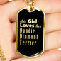 Dandie Dinmont Terrier v2 - 18k Gold Finished Luxury Dog Tag Necklace
