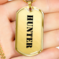Hunter - 18k Gold Finished Luxury Dog Tag Necklace