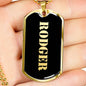 Rodger v2 - 18k Gold Finished Luxury Dog Tag Necklace
