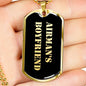 Airman's Boyfriend v2 - 18k Gold Finished Luxury Dog Tag Necklace