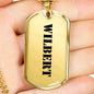 Wilbert - 18k Gold Finished Luxury Dog Tag Necklace