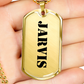 Jarvis - 18k Gold Finished Luxury Dog Tag Necklace