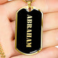 Abraham v2 - 18k Gold Finished Luxury Dog Tag Necklace