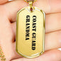 Coast Guard Grandma - 18k Gold Finished Luxury Dog Tag Necklace