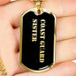Coast Guard Sister v2 - 18k Gold Finished Luxury Dog Tag Necklace