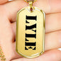 Lyle - 18k Gold Finished Luxury Dog Tag Necklace