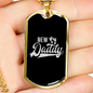 New Daddy - 18k Gold Finished Luxury Dog Tag Necklace