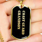 Coast Guard Grandson v2 - 18k Gold Finished Luxury Dog Tag Necklace