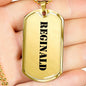 Reginald - 18k Gold Finished Luxury Dog Tag Necklace