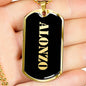 Alonzo v2 - 18k Gold Finished Luxury Dog Tag Necklace