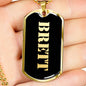 Brett v2 - 18k Gold Finished Luxury Dog Tag Necklace