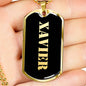 Xavier v2 - 18k Gold Finished Luxury Dog Tag Necklace