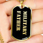 Military Father v2 - 18k Gold Finished Luxury Dog Tag Necklace