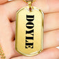 Doyle - 18k Gold Finished Luxury Dog Tag Necklace