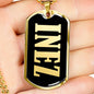 Inez v02 - 18k Gold Finished Luxury Dog Tag Necklace