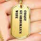 Coast Guardsman's Wife - 18k Gold Finished Luxury Dog Tag Necklace