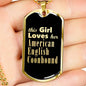 American English Coonhound v2 - 18k Gold Finished Luxury Dog Tag Necklace