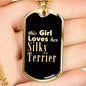 Silky Terrier v2 - 18k Gold Finished Luxury Dog Tag Necklace