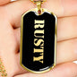 Rusty v2 - 18k Gold Finished Luxury Dog Tag Necklace