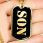 Son v2 - 18k Gold Finished Luxury Dog Tag Necklace