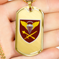 Air Assault Forces Command (Ukraine) - 18k Gold Finished Luxury Dog Tag Necklace